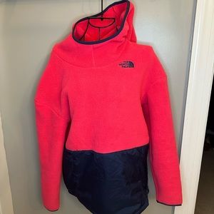 NWOT The North Face Kids Girls Riit Fleece Hoodie Jacket Atomic Pink siz…